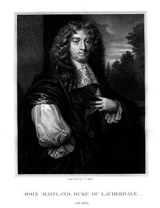John Maitland, primer duque de Lauderdale, político escocés, 1825