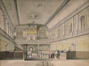 La capilla del Hospital Foundling mirando al oeste, 1773
