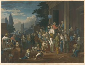La elección del condado de John Sartain after George Caleb Bingham
