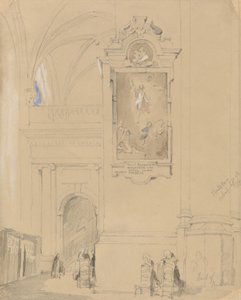 La Tumba de Hendrick van Balen (1575-1632), Amberes, 7 de septiembre de 1832 de John Scarlett Davis
