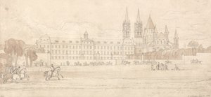 Abbaye Aux Hommes, Caen de John Sell Cotman