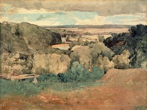 Barnard Castle desde Towler Hill de John Sell Cotman