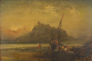 Escena de playa de John Sell Cotman