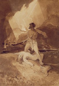 Caín y Abel, 1800-03 de John Sell Cotman