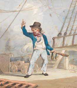 Caricatura de un marinero (de un lote de tres) de John Sell Cotman