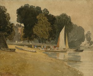 Cheyne Walk, Londres, c.1809-10 de John Sell Cotman