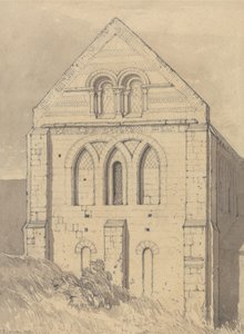 Iglesia de Graville, cerca de Havre de Grace, Normandía: Final del transepto norte de John Sell Cotman