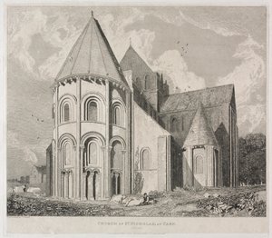 Iglesia de San Nicolás, en Caen de John Sell Cotman