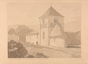 Iglesia de Yainville, cerca de Saint Georges de Bocherville, Normandía de John Sell Cotman