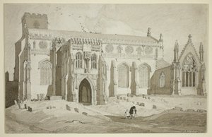 Iglesia de Cley, Norfolk de John Sell Cotman