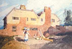 Cabañas con una Lavandera (Elm Hill, Norwich) c.1808-9