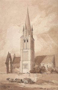 Iglesia de Douvres, Normandía de John Sell Cotman