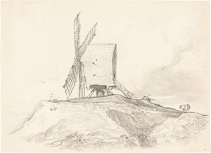 Molino de Eye en Suffolk de John Sell Cotman