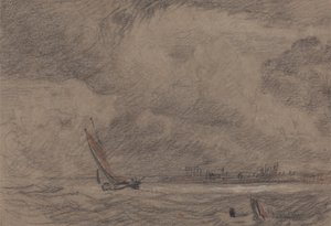 Buque pesquero frente a Yarmouth de John Sell Cotman