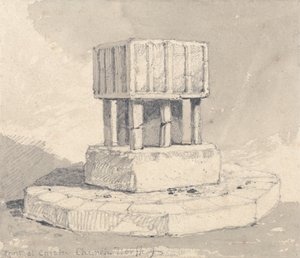 Fuente de la iglesia de Caister, Norfolk de John Sell Cotman