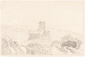 Paisaje con iglesia de John Sell Cotman