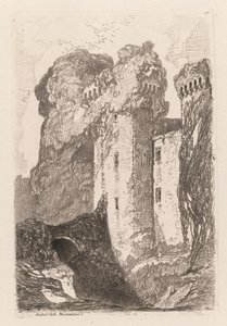 Liber Studiorium: Castillo de Ragland, Monmouthshire, 1838 de John Sell Cotman