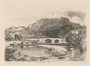 Liber Studiorum: Placa 14, Tan-y-Bwlch, Merionethshire, Gales del Norte, 1838 de John Sell Cotman