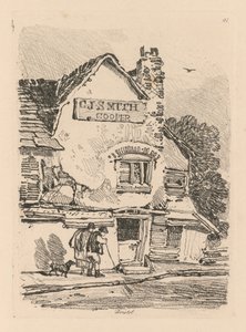 Liber Studiorum: Placa 41, Casa en Bristol, 1838 de John Sell Cotman