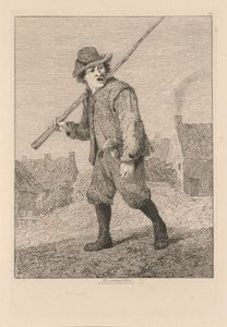 Liber Studiorum: lámina 46, boceto según Teniers de John Sell Cotman
