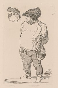 Liber Studiorum: Placa 47, Un estudio, 1838 de John Sell Cotman