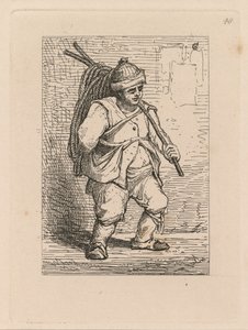 Liber Studiorum: Placa 48, Un estudio, 1838 de John Sell Cotman
