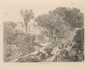 Liber Studiorum: Lámina 6, El juicio de Midas de John Sell Cotman