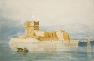 No.1477 Fuerte St. Marcouf, cerca de Quineville, en la Rada de la Hougue, Normandía