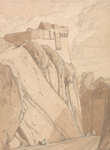 Parte de las antiguas fortificaciones de Saint Lo, Normandía de John Sell Cotman