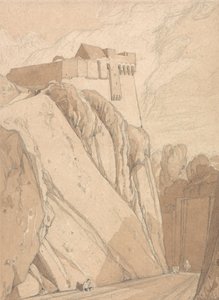 Parte de las antiguas fortificaciones de Saint Lo, Normandía de John Sell Cotman