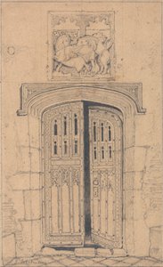Puerta Sur, Arminghall Hall, Norfolk de John Sell Cotman