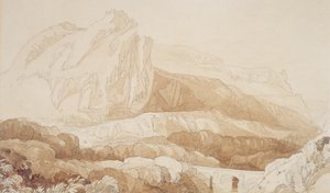 La Montaña de Roule, Cherburgo de John Sell Cotman