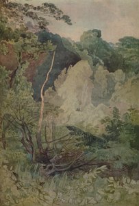 Árboles Cerca del Río Greta de John Sell Cotman