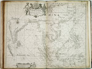 Carta de la parte comercial de las Indias Orientales y China, con las islas adyacentes, desde Surrat hasta Japón.