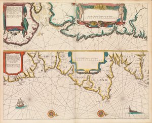 El piloto inglés el primer libro: descripción de la navegación septentrional, c.1671 (papel) de John Seller