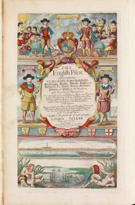 El piloto inglés el primer libro: descripción de la navegación septentrional, c.1671 (papel)