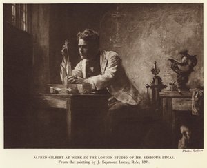 Alfred Gilbert, escultor inglés (fotograbado) de John Seymour (after) Lucas