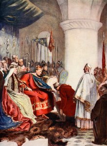 Guillermo otorgando una carta a la Ciudad de Londres, ilustración de 