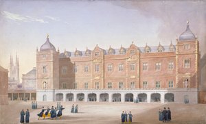 Escuela del Hospital de Cristo, Newgate Street, Ciudad de Londres, 1831 de John Shaw