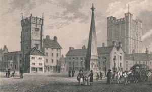 Plaza del Mercado de Richmond, Iglesia de la Trinidad y Torre del Castillo de Richmond, 1831