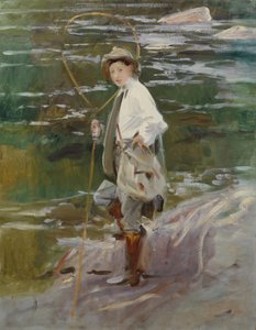 Un joven pescador de salmones, 1901 de John Singer Sargent