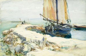 Sobre el Lago de Garda de John Singer Sargent