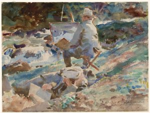 Un artista ante su caballete