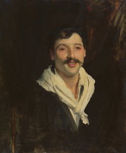Un marinero italiano (óleo sobre lienzo) de John Singer Sargent