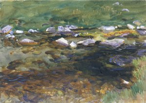 Arroyo y pradera de John Singer Sargent