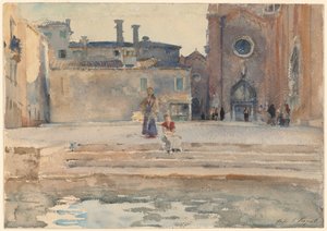 Campo dei Frari, Venecia de John Singer Sargent
