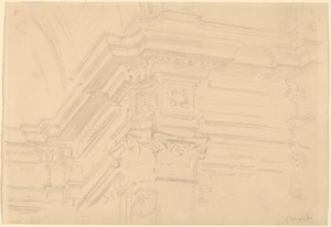 Entablamento de la Capilla Real, Granada de John Singer Sargent