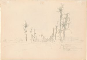 Paisaje devastado (verso) de John Singer Sargent