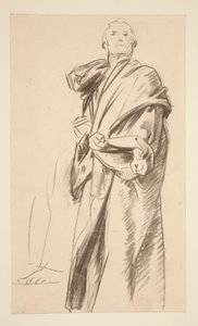 Figura de pie drapeada de John Singer Sargent