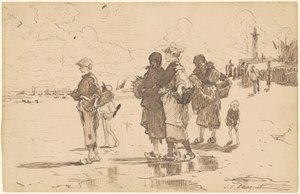 En ruta para la pesca de John Singer Sargent
